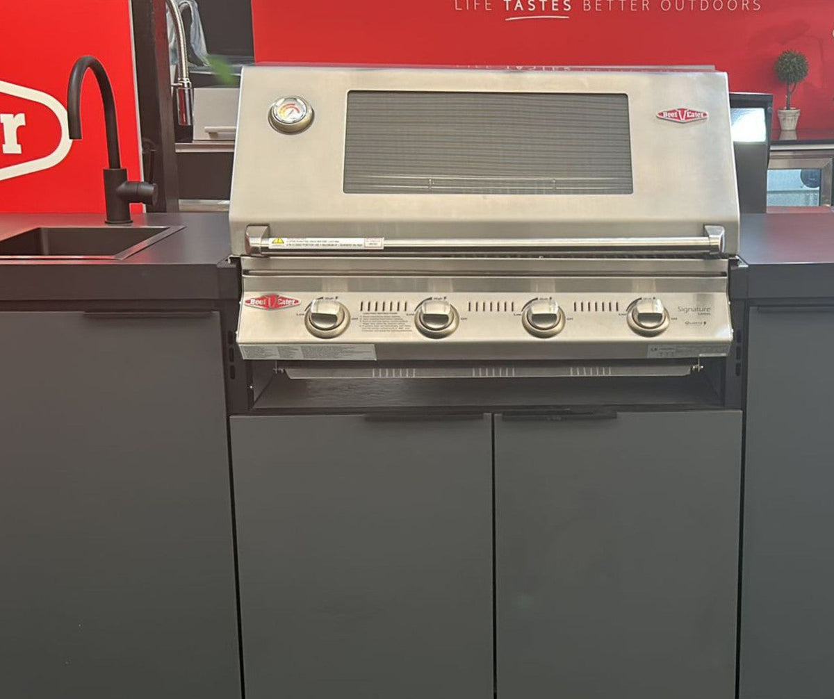 Beefeater Cabinex S30000S Series 4 Burner Outdoor Kitchen With Fridge & Sink