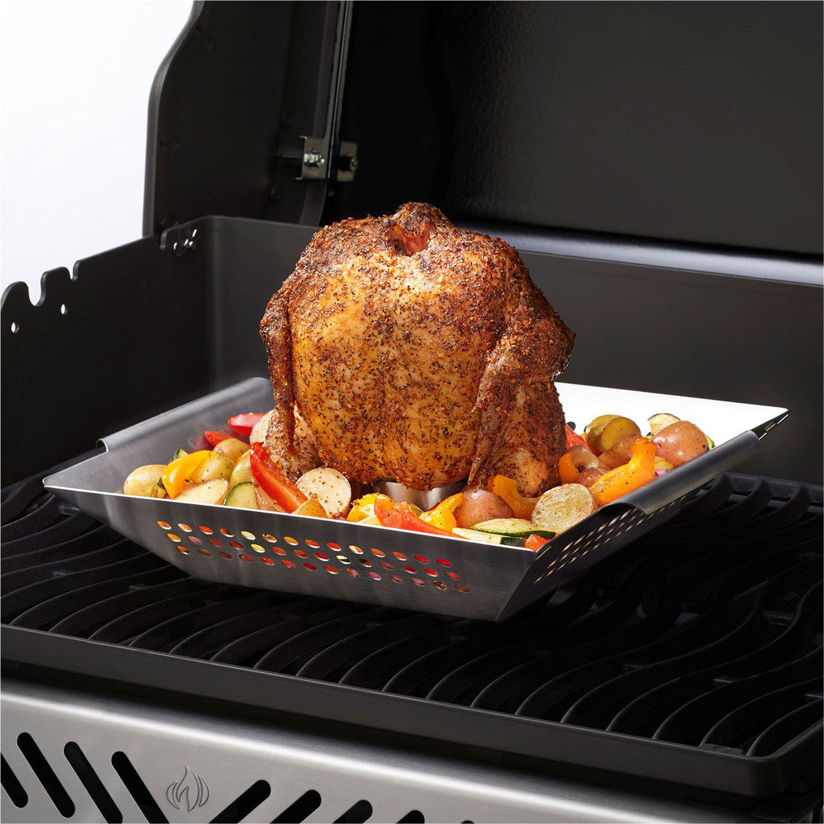 Napoleon Stainless Steel Chicken Roaster & Wok