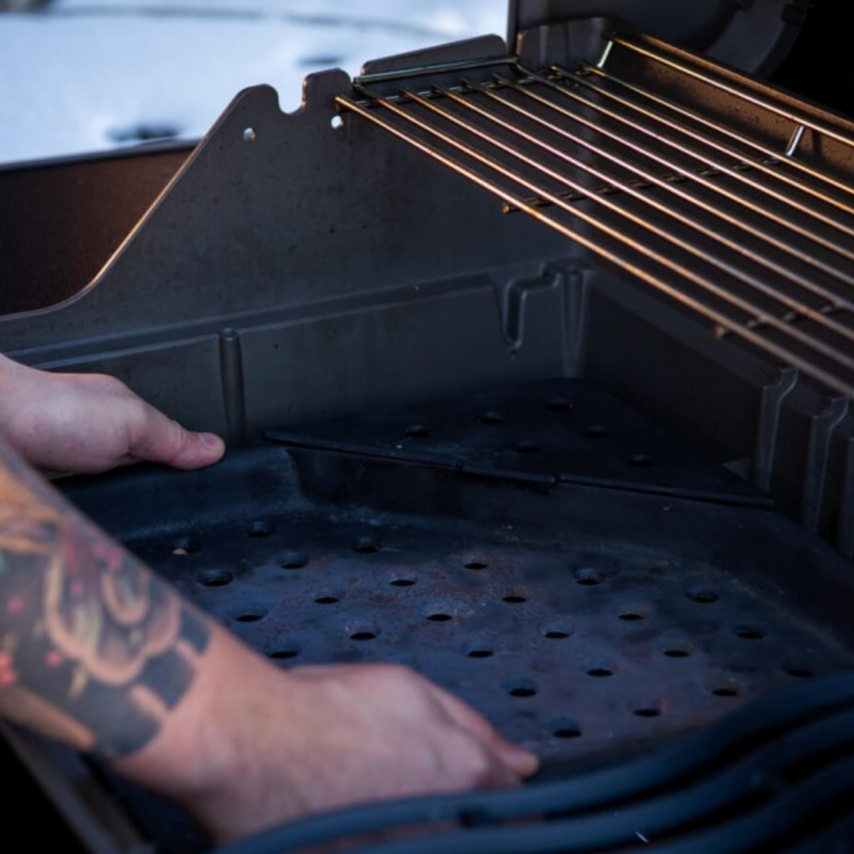 Napoleon Cast Iron Charcoal and Smoker Tray