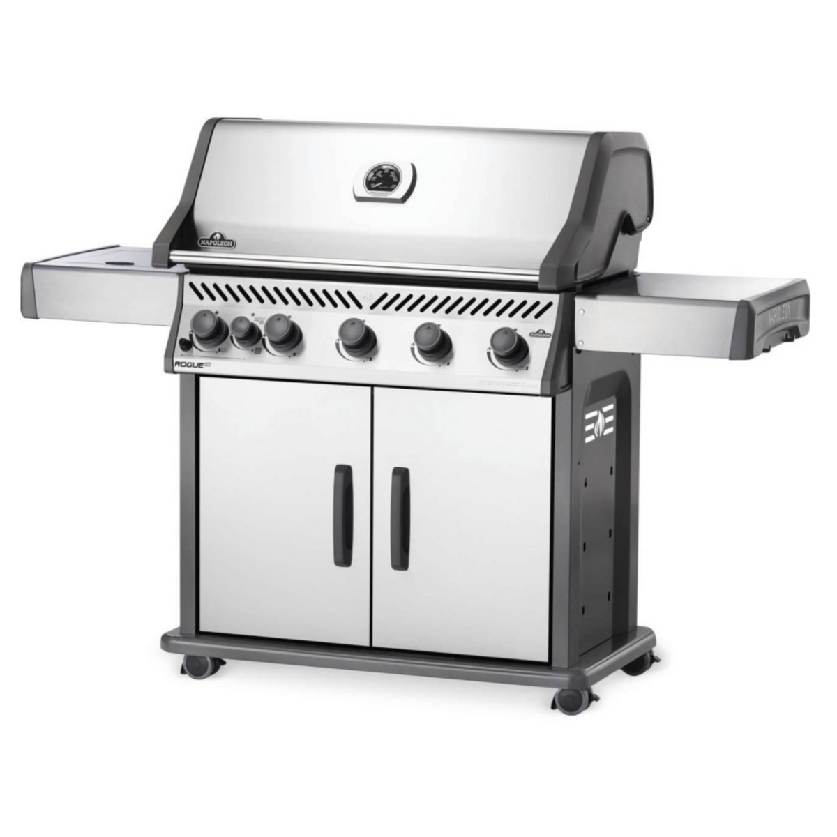 Napoleon Rogue XT625 SIB Stainless Steel Gas BBQ with Infrared Side Burner