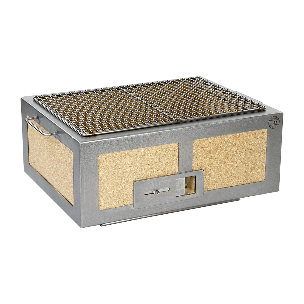 Medium Wide Kasai Konro Grill with Stainless Steel Frame V2