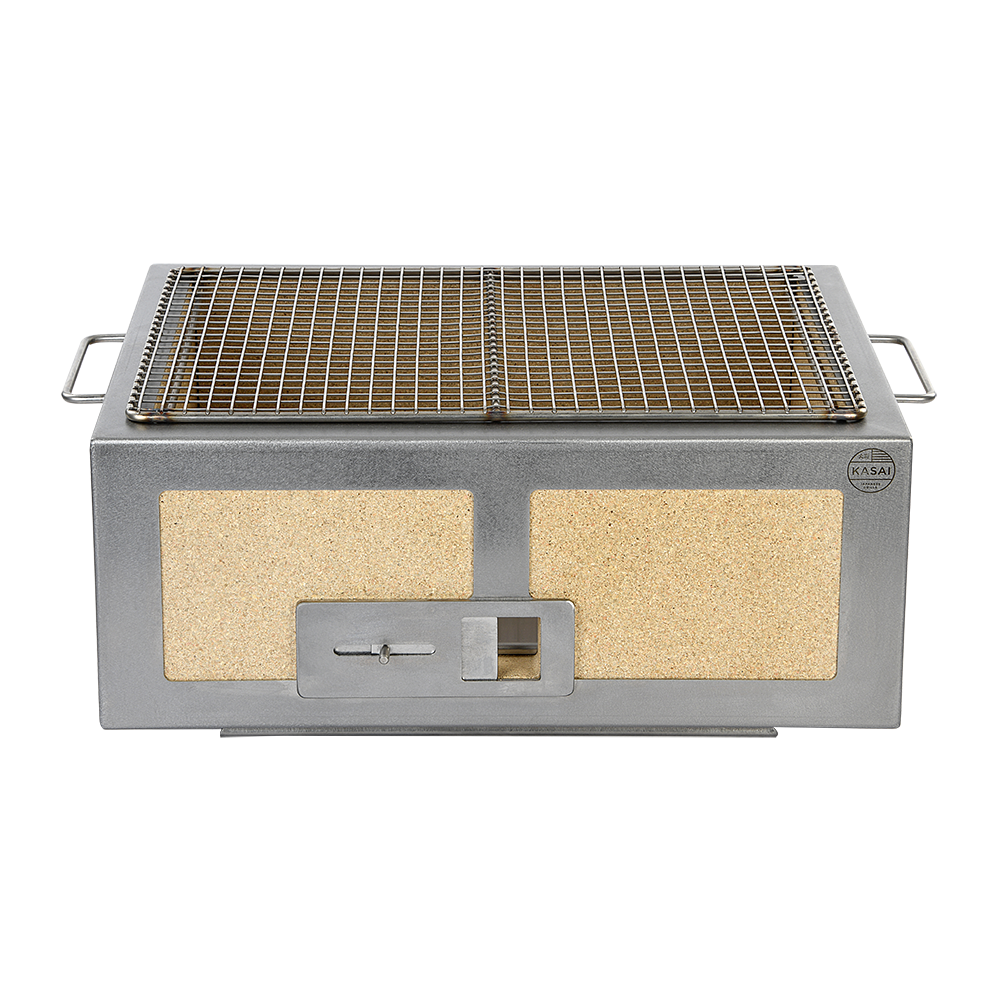 Medium Wide Kasai Konro Grill with Stainless Steel Frame V2