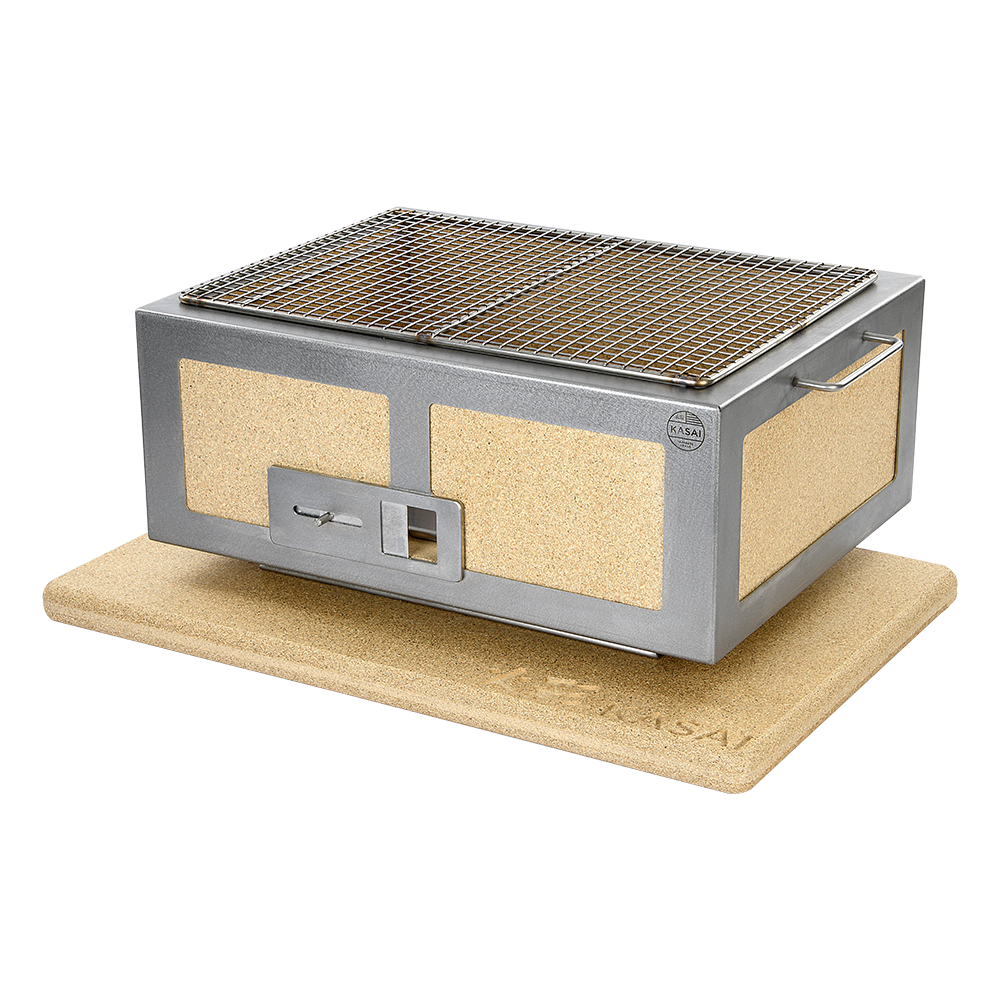 Medium Wide Kasai Konro Grill with Stainless Steel Frame V2