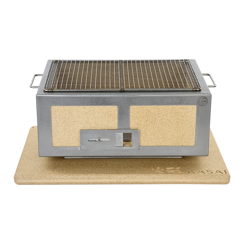 Medium Wide Kasai Konro Grill with Stainless Steel Frame V2
