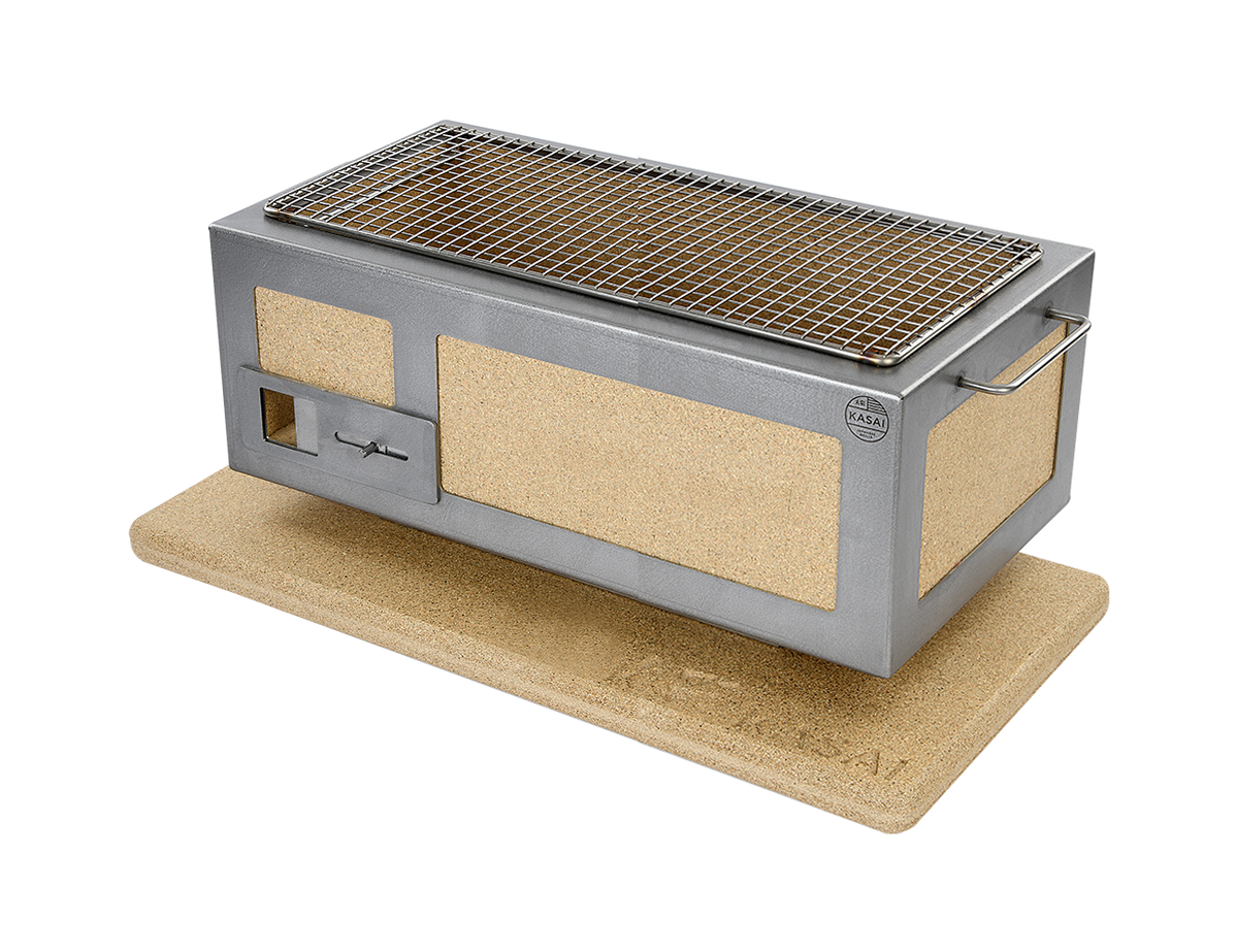 Medium Long Kasai Konro Grill with Stainless Steel Frame